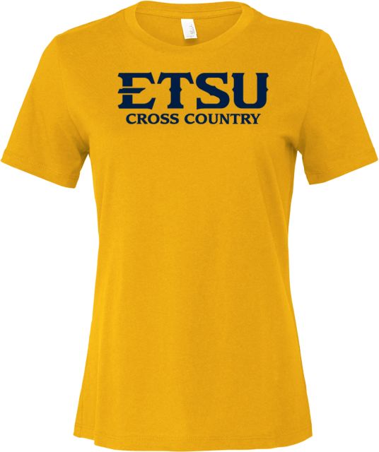 ETSU Bella + Canvas Womens Relaxed Cotton T Shirt ETSU Cross Country - ONLINE ONLY