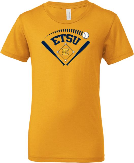 ETSU Bella + Canvas Youth Jersey T Shirt ETSU Baseball Graphic - ONLINE ONLY