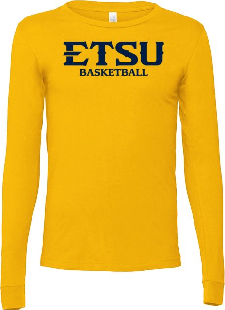 ETSU Bella + Canvas Jersey Cotton Long Sleeve T Shirt ETSU Basketball - ONLINE ONLY
