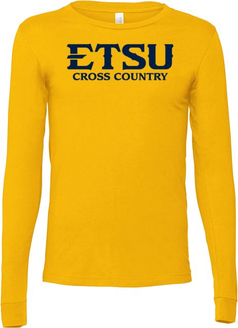 ETSU Bella + Canvas Jersey Cotton Long Sleeve T Shirt ETSU Cross Country - ONLINE ONLY