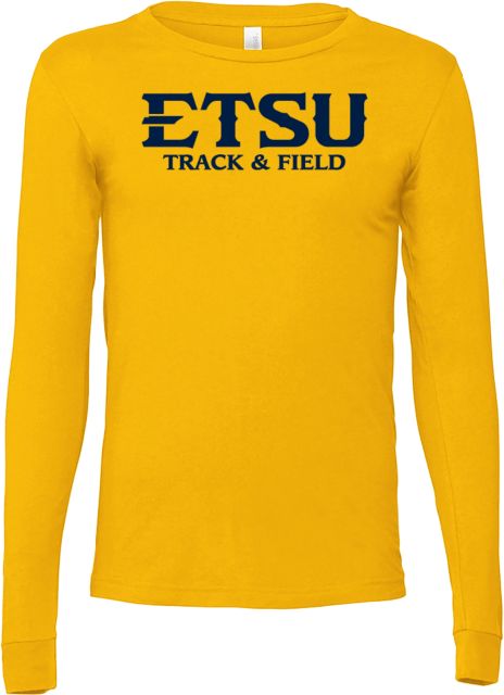 ETSU Bella + Canvas Jersey Cotton Long Sleeve T Shirt ETSU Track and Field - ONLINE ONLY