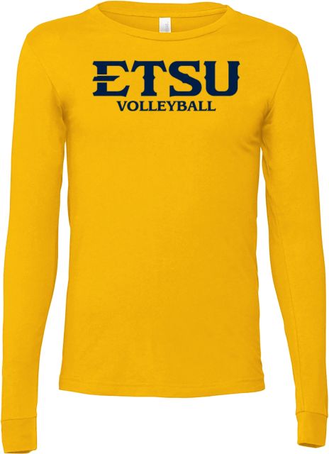 ETSU Bella + Canvas Jersey Cotton Long Sleeve T Shirt ETSU Volleyball - ONLINE ONLY
