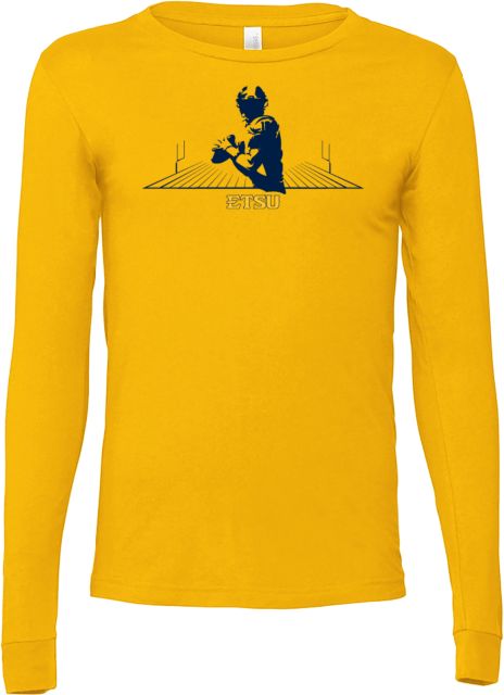 ETSU Bella + Canvas Jersey Cotton Long Sleeve T Shirt ETSU Football Graphic - ONLINE ONLY