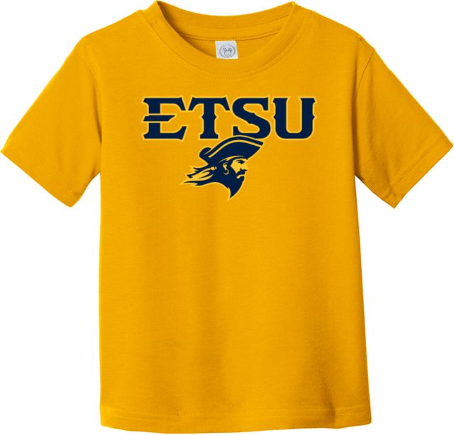 ETSU Toddler T Shirt ETSU Mascot Head Stacked - ONLINE ONLY