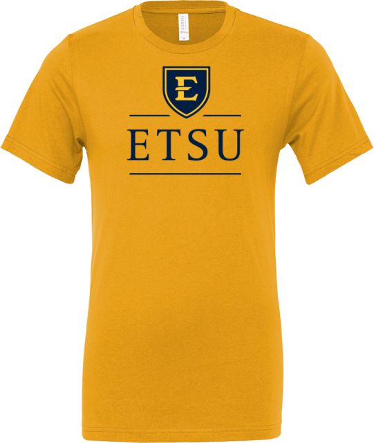 ETSU Bella + Canvas Jersey Cotton T Shirt ETSU Shield - ONLINE ONLY