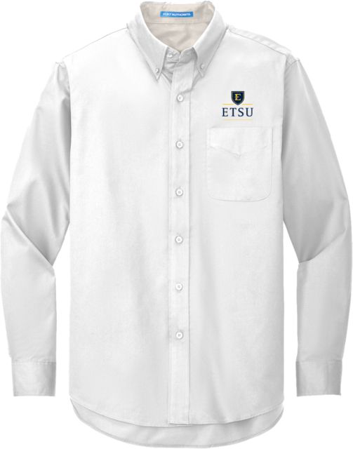 ETSU Twill Button Down Long Sleeve ETSU Shield - ONLINE ONLY