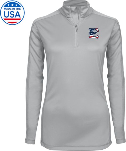 ETSU Syntrel Womens Platinum Interlock 1/4 Zip ETSU Patriotic E - ONLINE ONLY