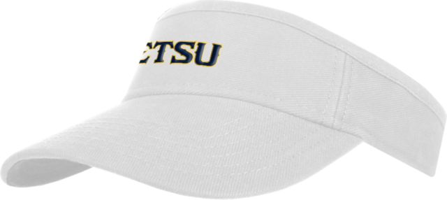 ETSU Brushed Bull Denim Visor ETSU Athletic Mark Wordmark - ONLINE ONLY