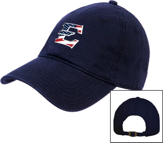 ETSU Unstructured Adjustable Low Profile Hat ETSU Patriotic E - ONLINE ONLY