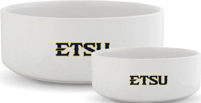 ETSU Ceramic Dog Bowl ETSU Athletic Mark Wordmark - ONLINE ONLY