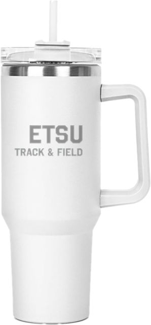 ETSU Hippo Mug & Straw Lid with Twist Closure 40 oz ETSU Track & Field Engraved - ONLINE ONLY