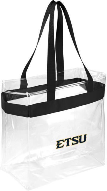 ETSU Game Day Clear Stadium Tote ETSU Athletic Mark Wordmark - ONLINE ONLY