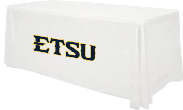 ETSU 6 foot Table Throw ETSU Athletic Mark Wordmark - ONLINE ONLY
