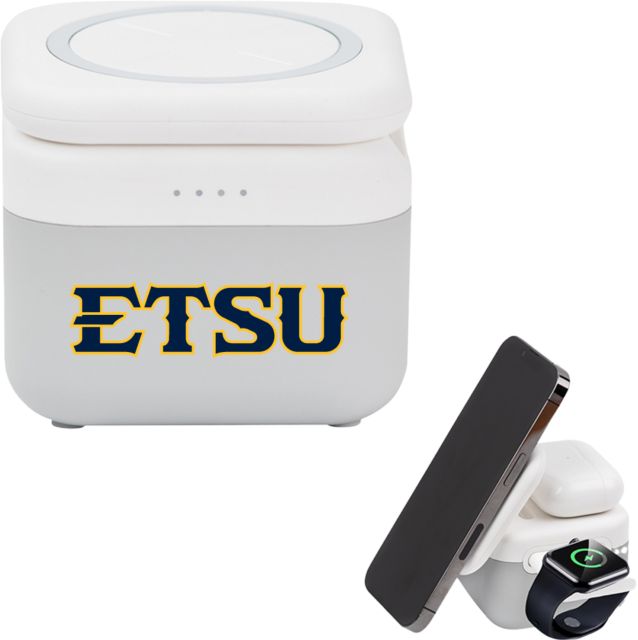 ETSU 3 in 1 Mag Max Modularized Wireless Charger ETSU Athletic Mark Wordmark - ONLINE ONLY