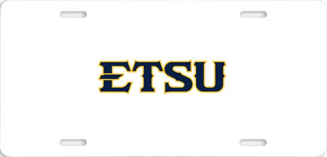 ETSU License Plate ETSU Athletic Mark Wordmark - ONLINE ONLY
