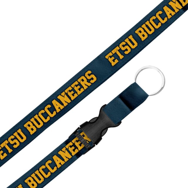 East Tennessee State University 3-4'' Woven Lanyard
