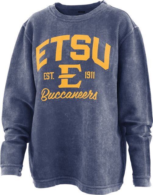 Men's Navy ETSU Buccaneers Long Sleeve Hoodie T-Shirt