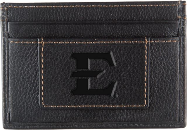 East Tennessee State University Leather Card Holder