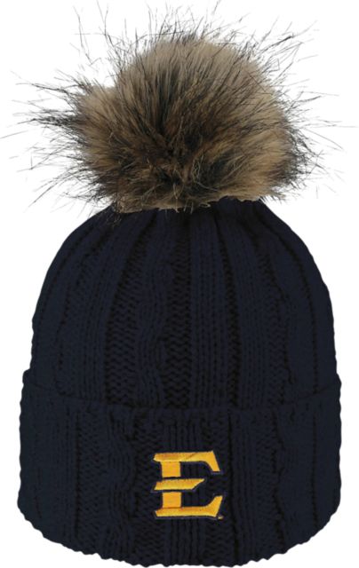 East Tennessee State University Women's Fur Pom Beanie
