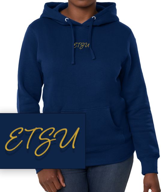 East Tennessee State University Chainstitch Women's Hooded Sweatshirt