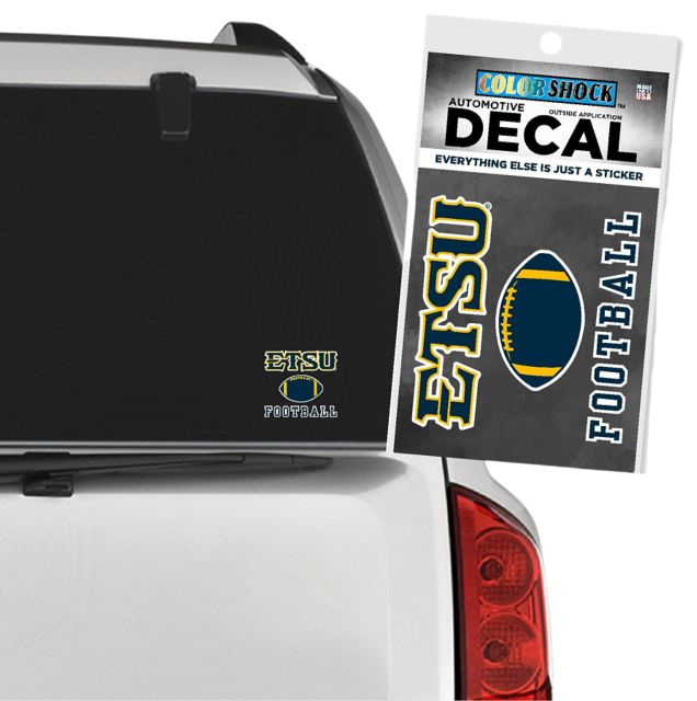 East Tennessee State University Football Decal