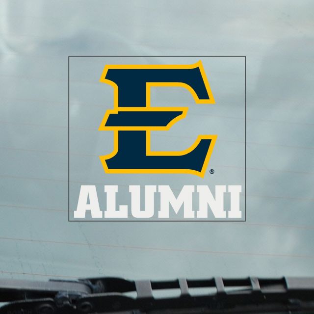 East Tennessee State University Alumni Cling Decal