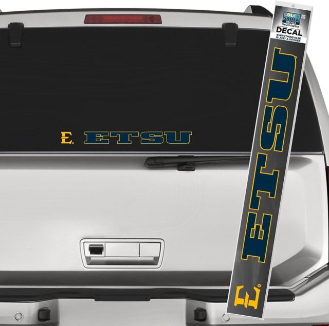 East Tennessee State University Decal Strip