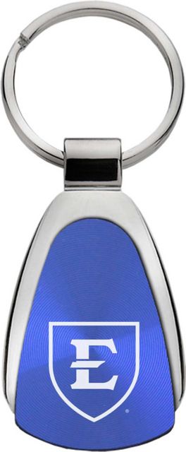 East Tennessee State University Teardrop Keychain