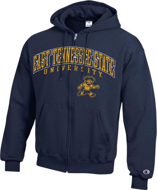 East Tennessee State University Full Zip Hooded Sweatshirt
