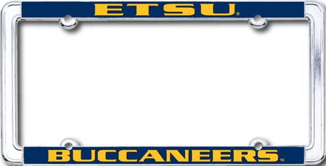East Tennessee State University Buccaneers Thin Dome License Plate Frame
