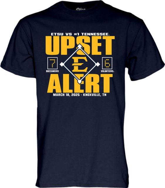 East Tennessee State University Baseball Upset Alert Score T-Shirt