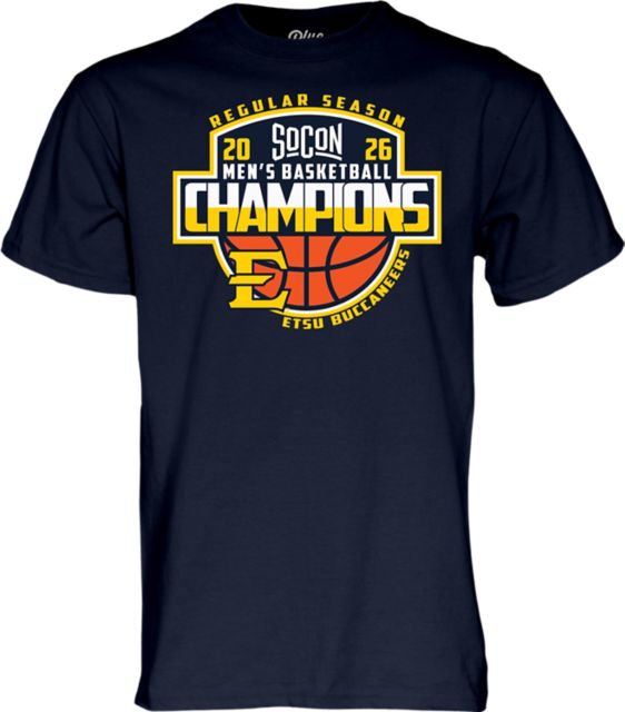 East Tennessee State University Men's Basketball 2026 Regular Season Champions Short Sleeve T-Shirt
