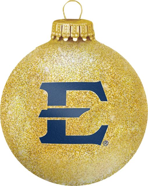 East Tennessee State University Sparkle Ball Ornament