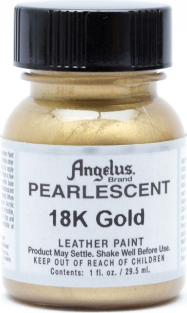 Angelus® Pearlescent Leather Paint, 1 oz., 18k Gold 