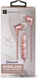 LUX Wireless Bluetooth Earbuds with built in Microphone, Rose Gold ONLINE  ONLY