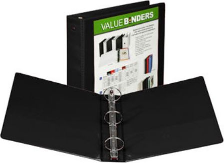 BINDER 2" CLEAR VIEW BLACK