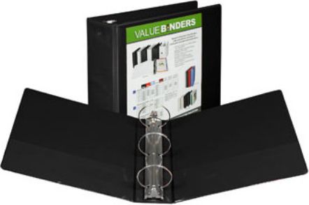 BINDER 3" CLEAR VIEW BLACK
