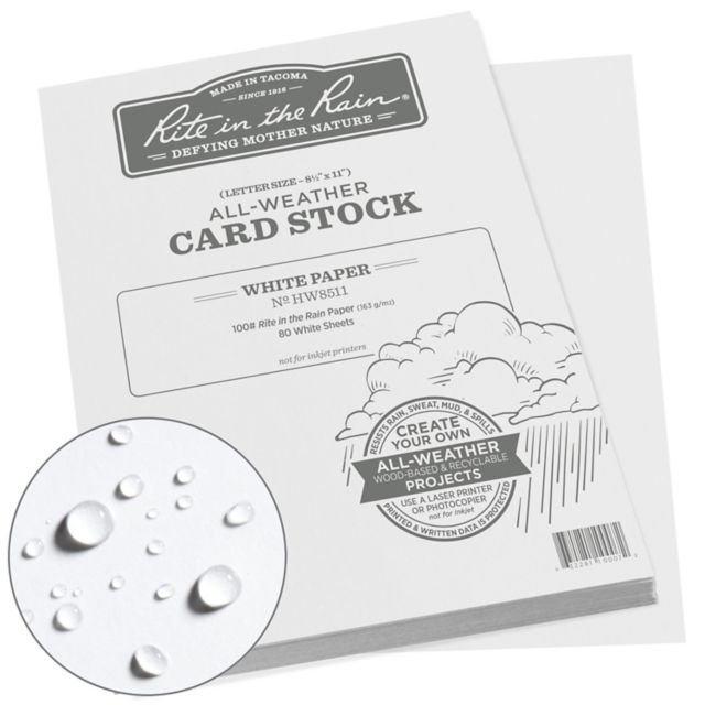 8.5x11 Card Stock White 80 Count
