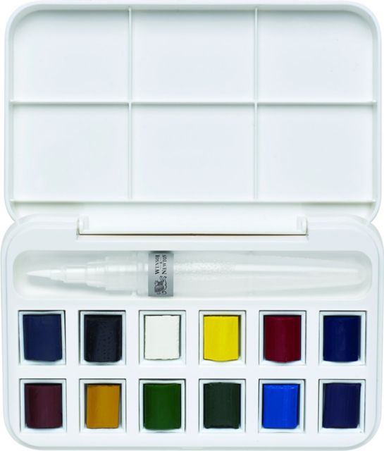 COTMAN WATERCOLOR AND WATER BRUSH SET