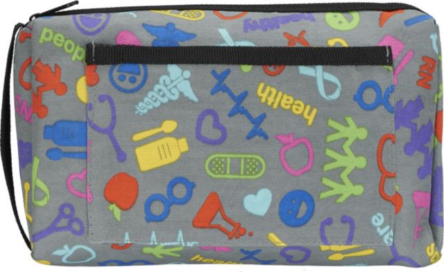 COMPACT CARRY CASE-MEDICAL SYMBOLS PEWTER