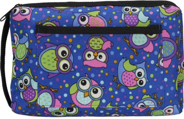 COMPACT CARRY CASE-PARTY OWLS ROYAL