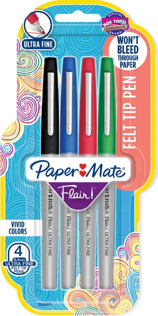 Sharpie 3pk Felt Marker Pens 0.4mm Fine Tip Black 3 ct