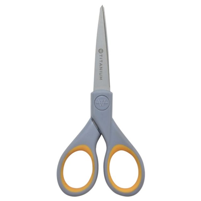 Westcott® Titanium-Bonded Non-Stick Scissors, 5, Pointed, Gray/Yellow -  Yahoo Shopping