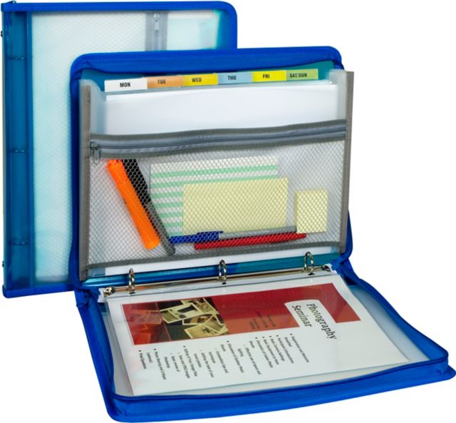 Zippered Binder with Expanding File