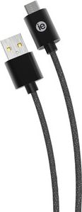 iEssentials 10ft Braided USB-C to USB A Cable Black - ONLINE ONLY
