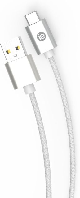 iEssentials 10ft Braided USB-C to USB A Cable White
