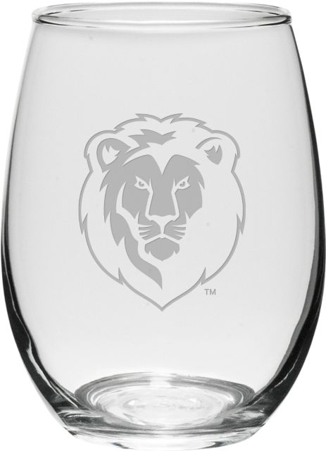 Southeastern Louisiana University Lions 21 oz. Stemless Wine Glass