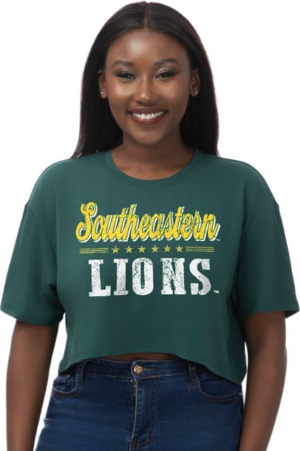 Southeastern Louisiana University Lions Women's Boxy Crop Short Sleeve T-Shirt