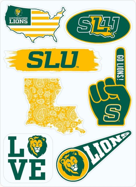 Southeastern Louisiana University 7.5'' x 7.5'' Sticker Sheet