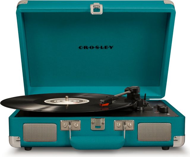 Crosley Cruiser Deluxe Bluetooth Turntable Teal Online Only Triton College
